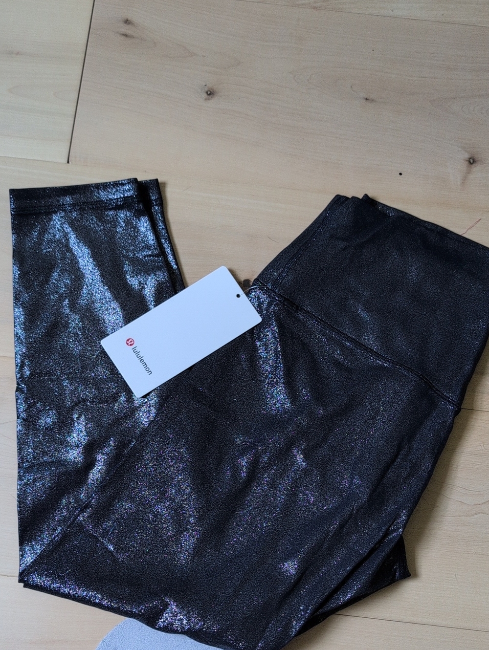 Lululemon Align High-Rise Pant 25" Shimmer Luxe Shine Foil size 10 Size 12